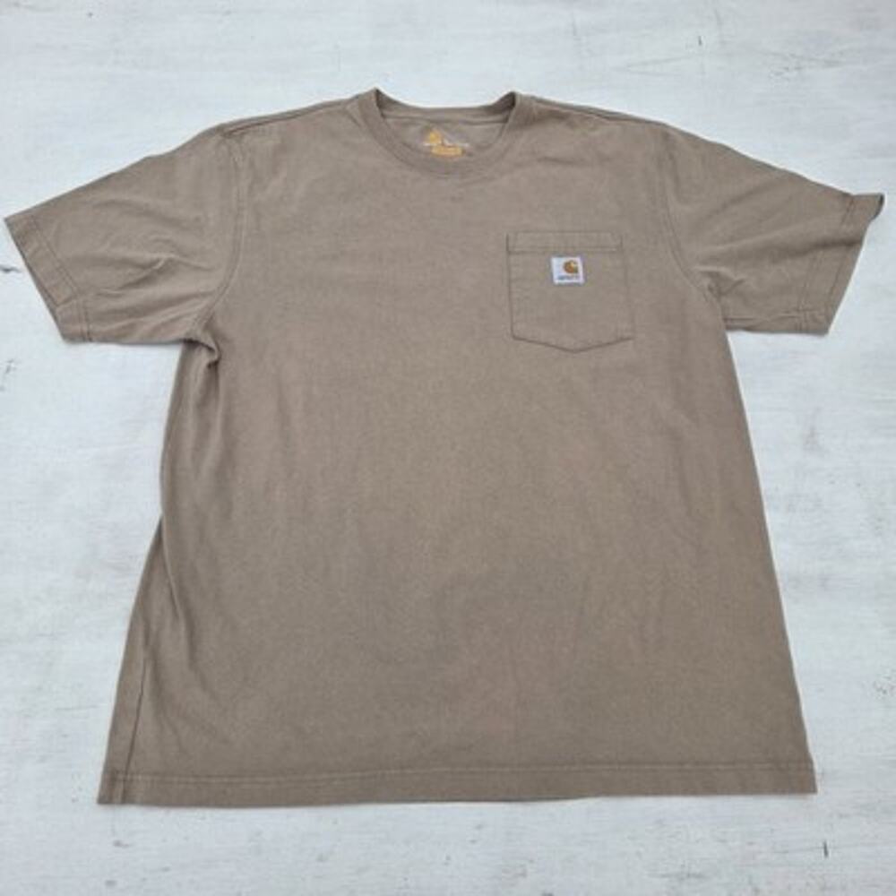 Carhartt Workwear Pocket T-Shirt Men’s Large Beige Short Sleeve Work
